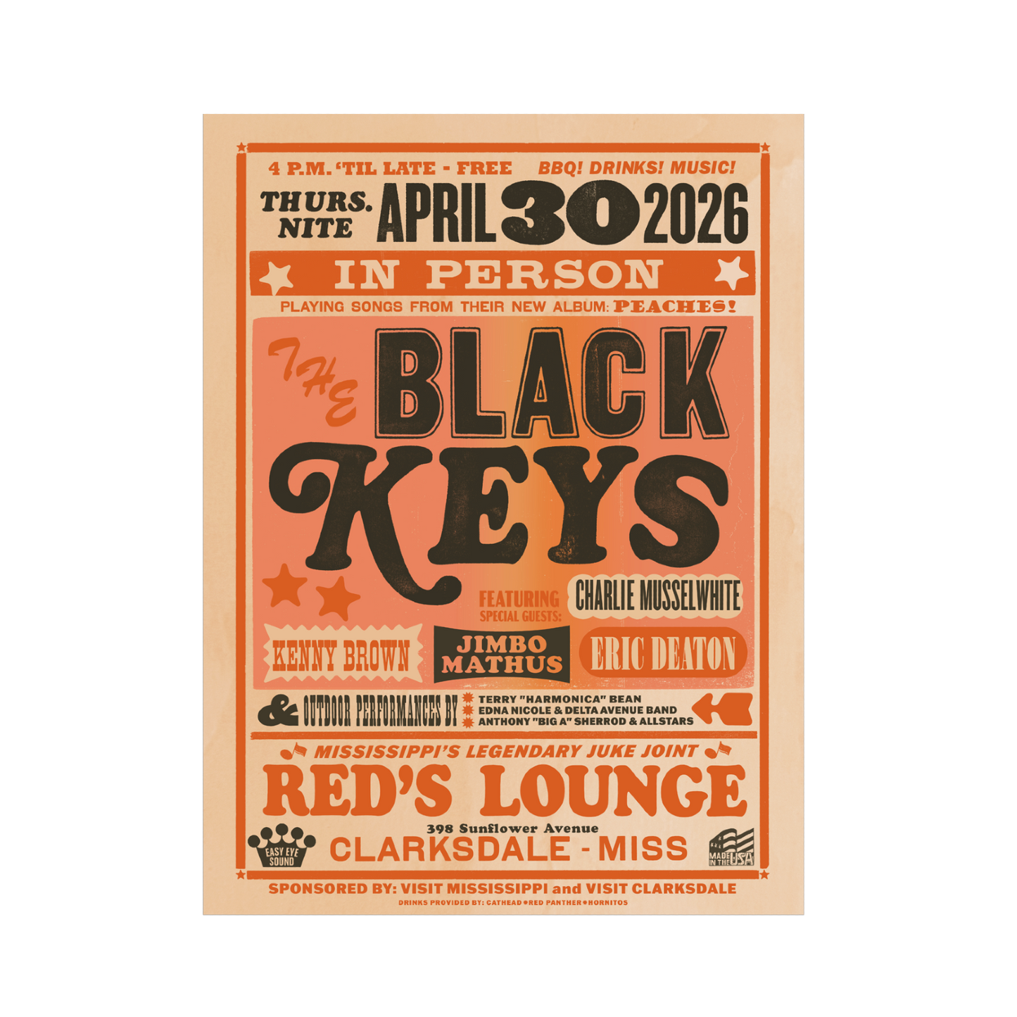 Clarksdale, Miss. April 30, 2026 Show Poster