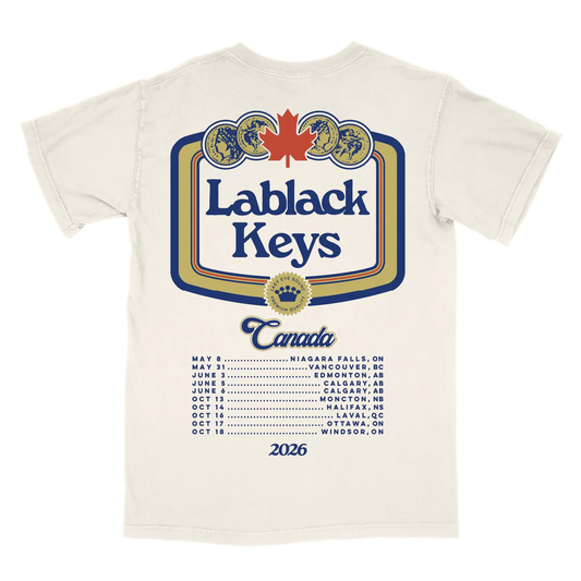 Lablack Keys 2026 Canada Tour Tee